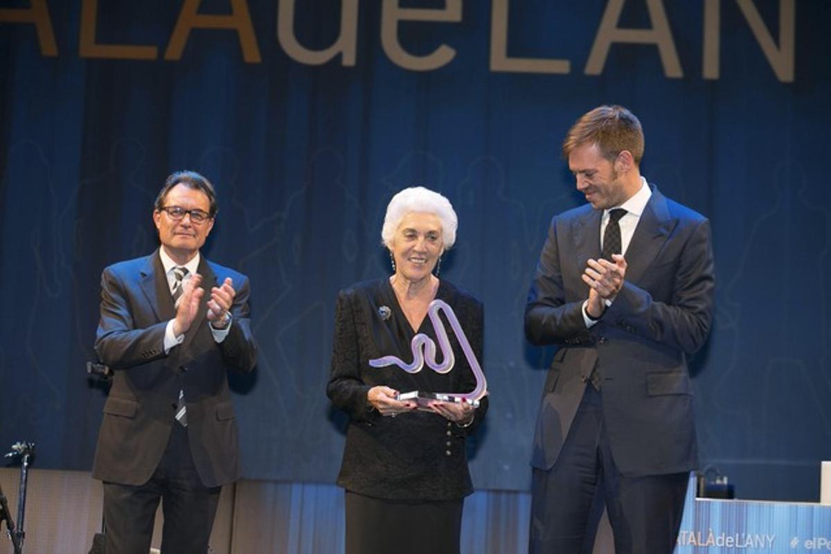 Josefina Castellví, el president Mas i Antonio Asensio (dreta).