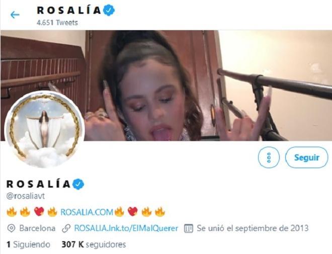 El Twitter de Rosalía