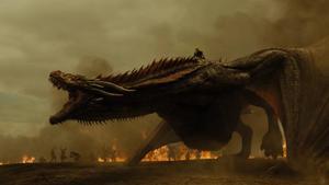Sunfyre, uno de los dragones en House of the Dragon