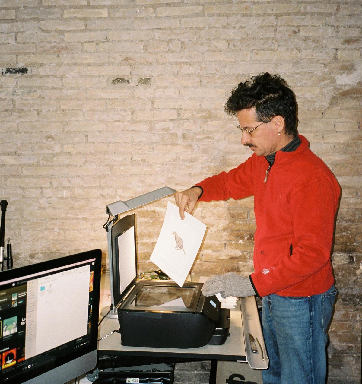Titín Colomer durante el proceso de creación de 'Trilogía de la intimidad, cap.1'