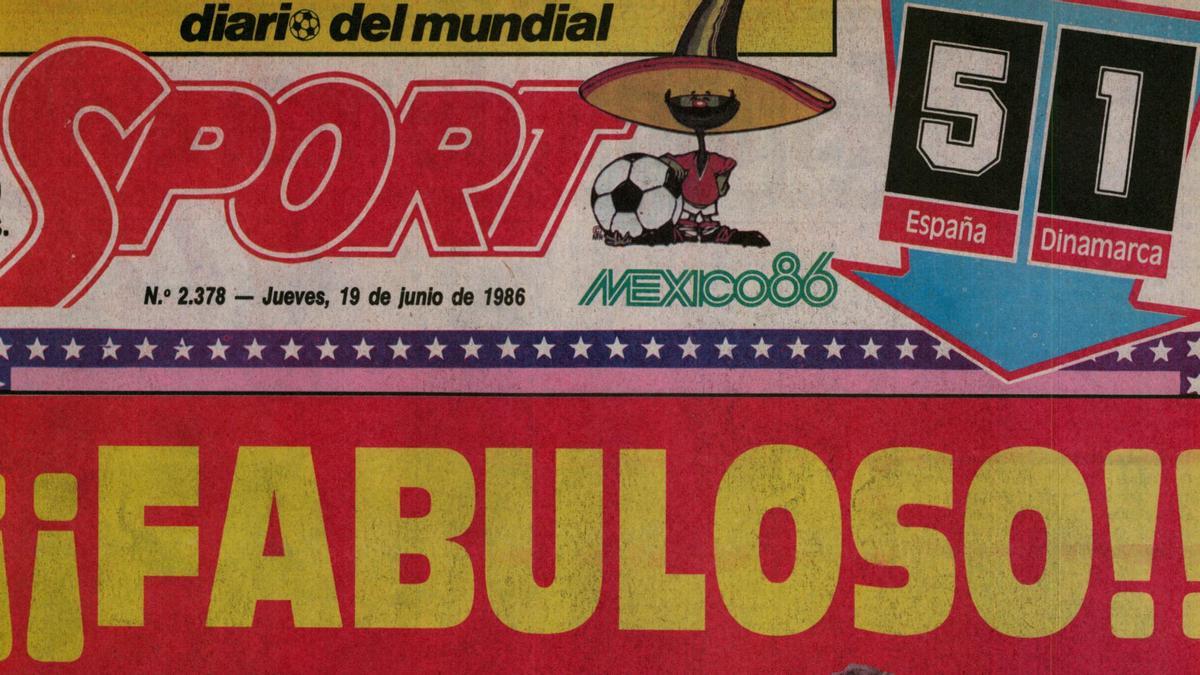 España ganó a Dinamarca en México 86