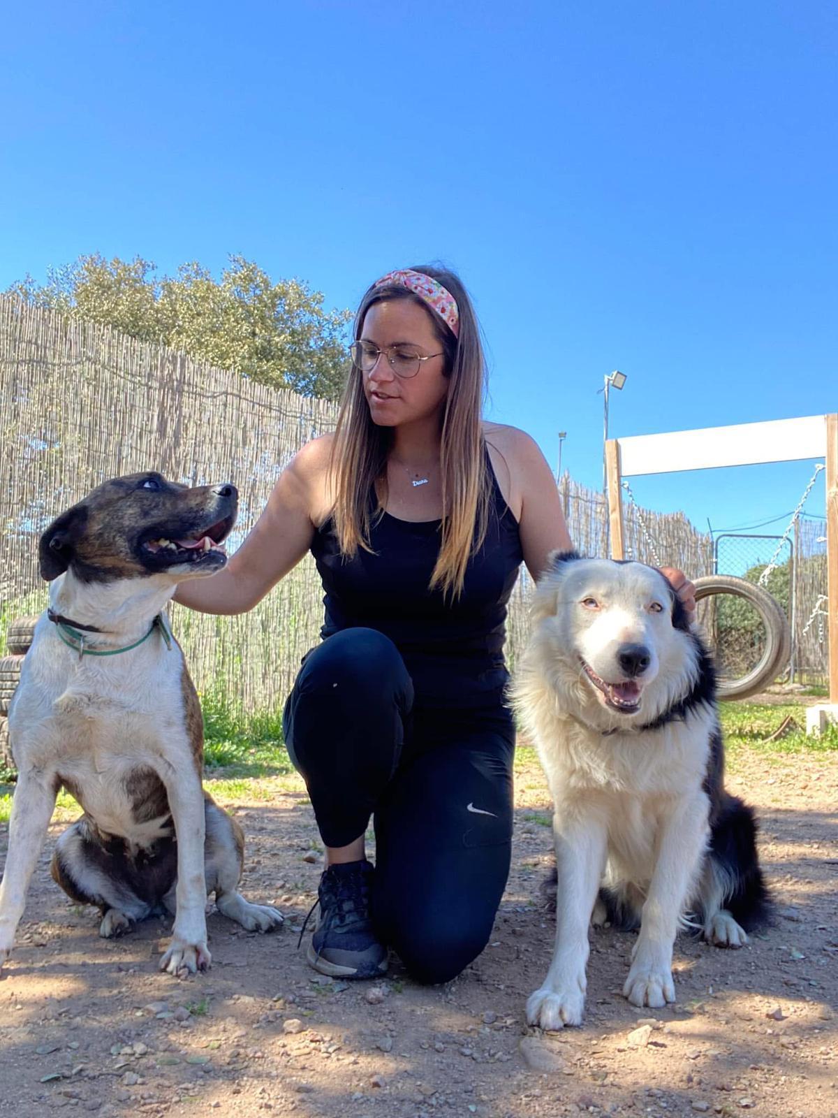 María Cabrera, responsable de Trabajo con Perros.