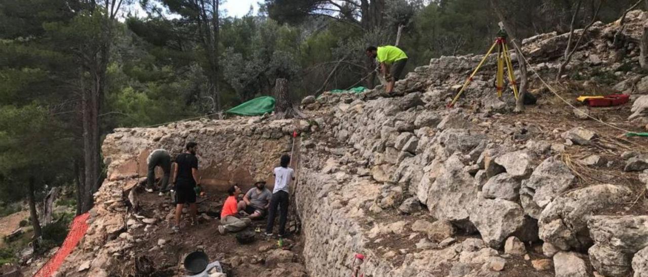 Trabajos de excavación en el yacimiento este verano.