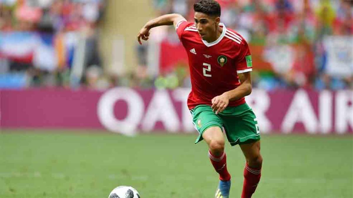 Achraf defiende a Marruecos en el Mundial de Rusia 2018