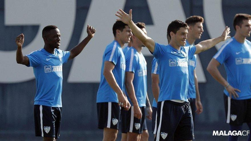 La plantilla del Málaga CF, lista para un nuevo compromiso
