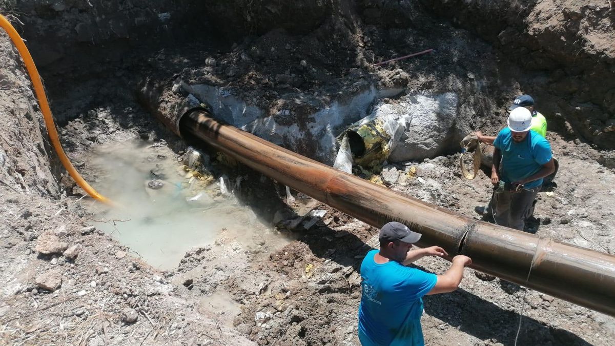 FOTOS | Las obras de la reparación de la avería en Pollença, en imágenes