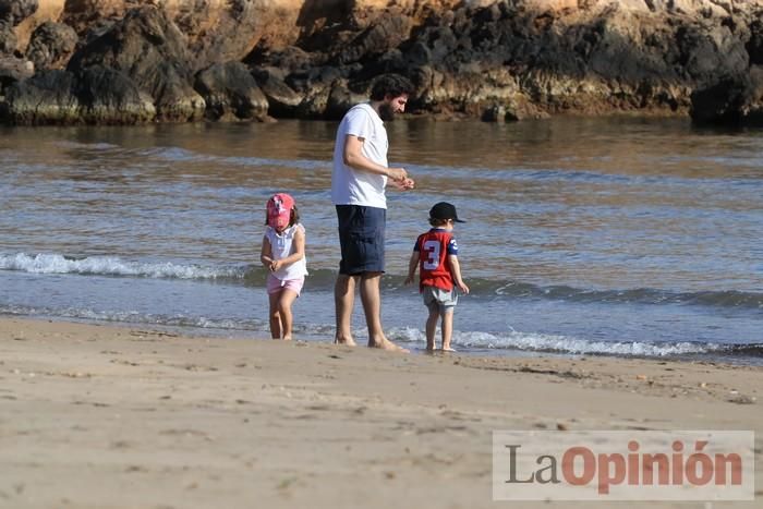 Primer día de paseos al aire libre en Mazarrón