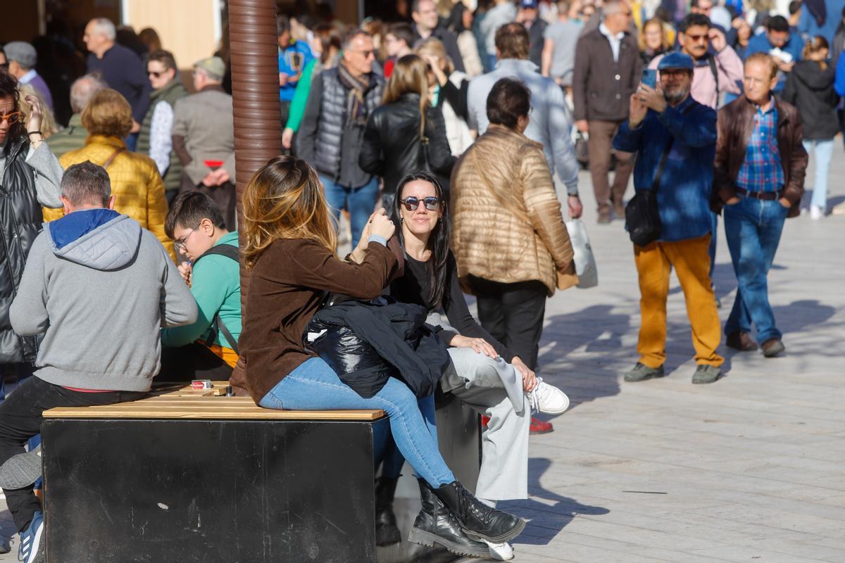 Turistas en València, este pasado diciembre.