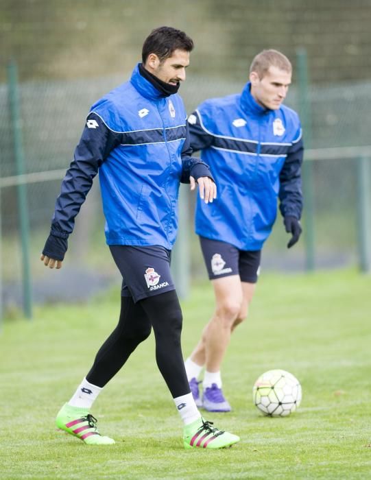 Entrenamiento en Abegondo sin Cani ni Germán Lux