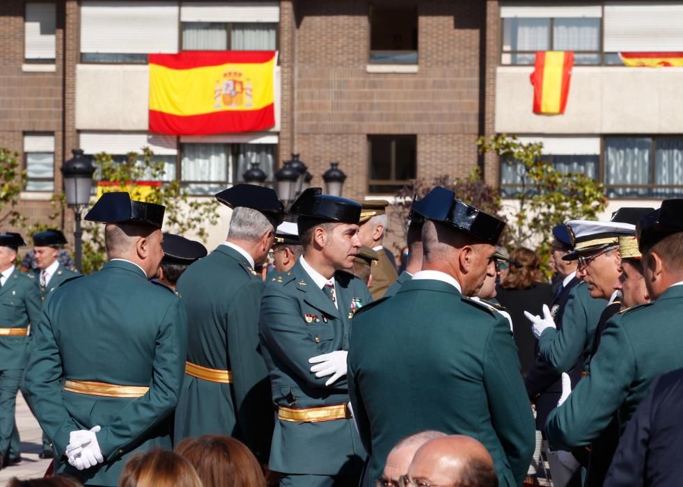 Acto del Día de la Hispanidad en el cuartel de El Rubín, en Oviedo