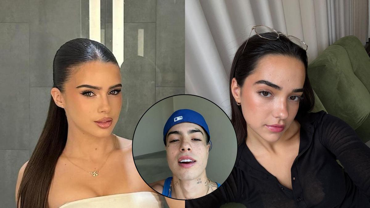 Las influencers Mar Lucas (izquierda) y Ángela Mármol (derecha) y el youtuber Naim Darrechi, expareja de ambas
