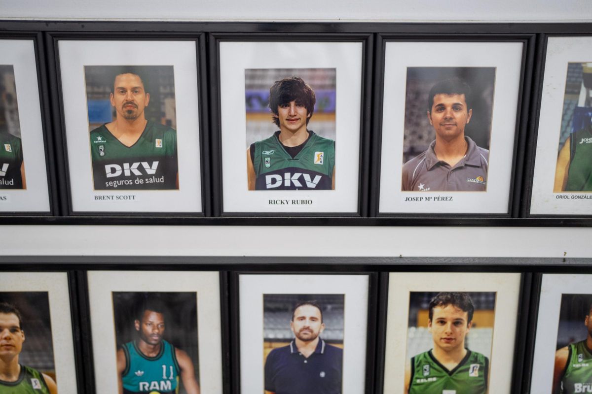 Imagen de Ricky Rubio cuando juagó de pequeño en La Penya