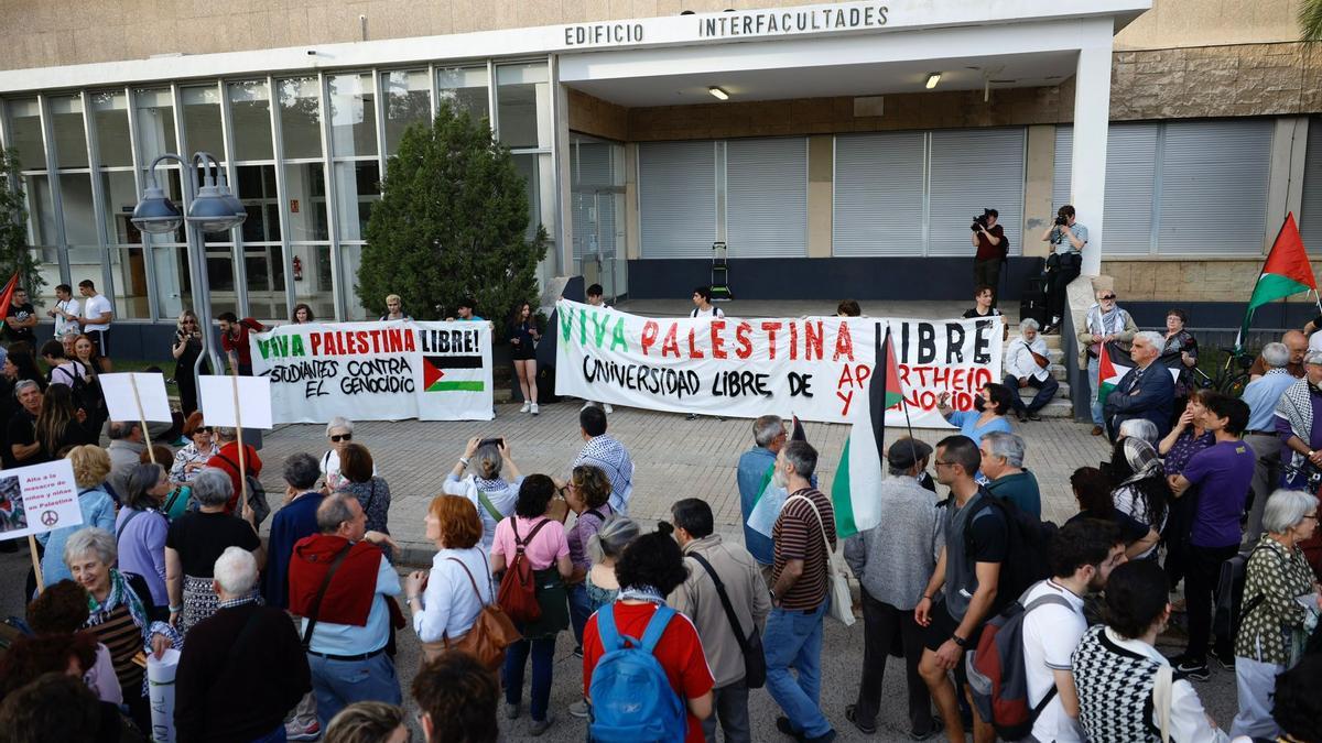 Concentración en repudio al "genocidio" israelí en Gaza
