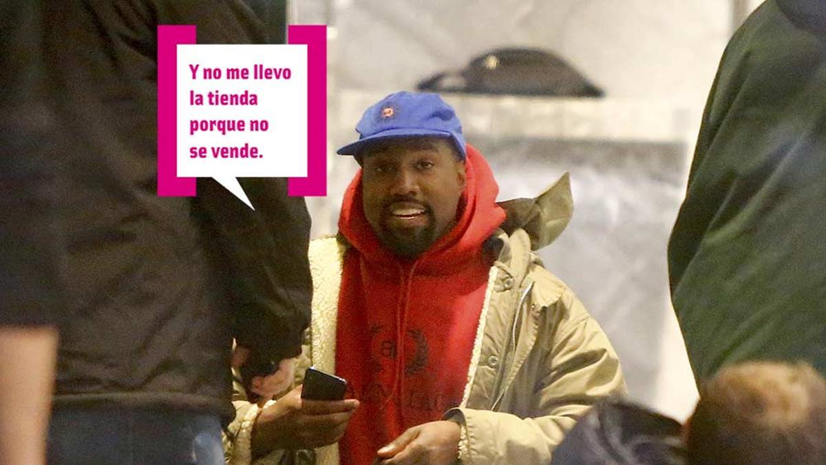 Kanye West comprando en el Soho de Nueva York
