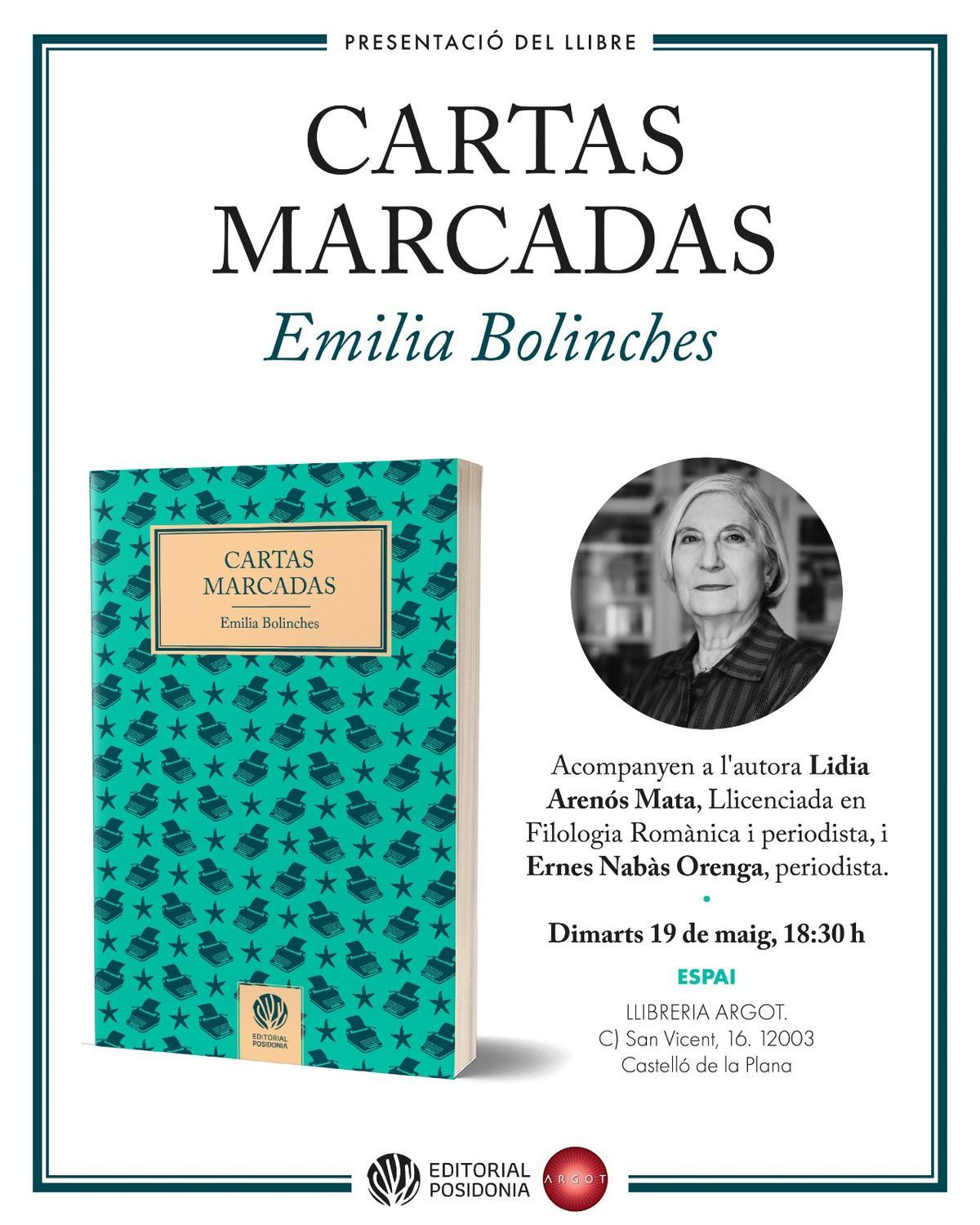 Cartel de la presentación del libro de Bolinches en Argot.