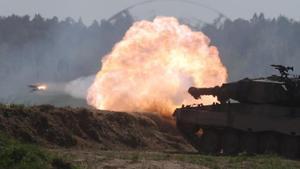 carro de combae Leopard 2 durante unos ejercicios militares en Polonia en mayo pasado