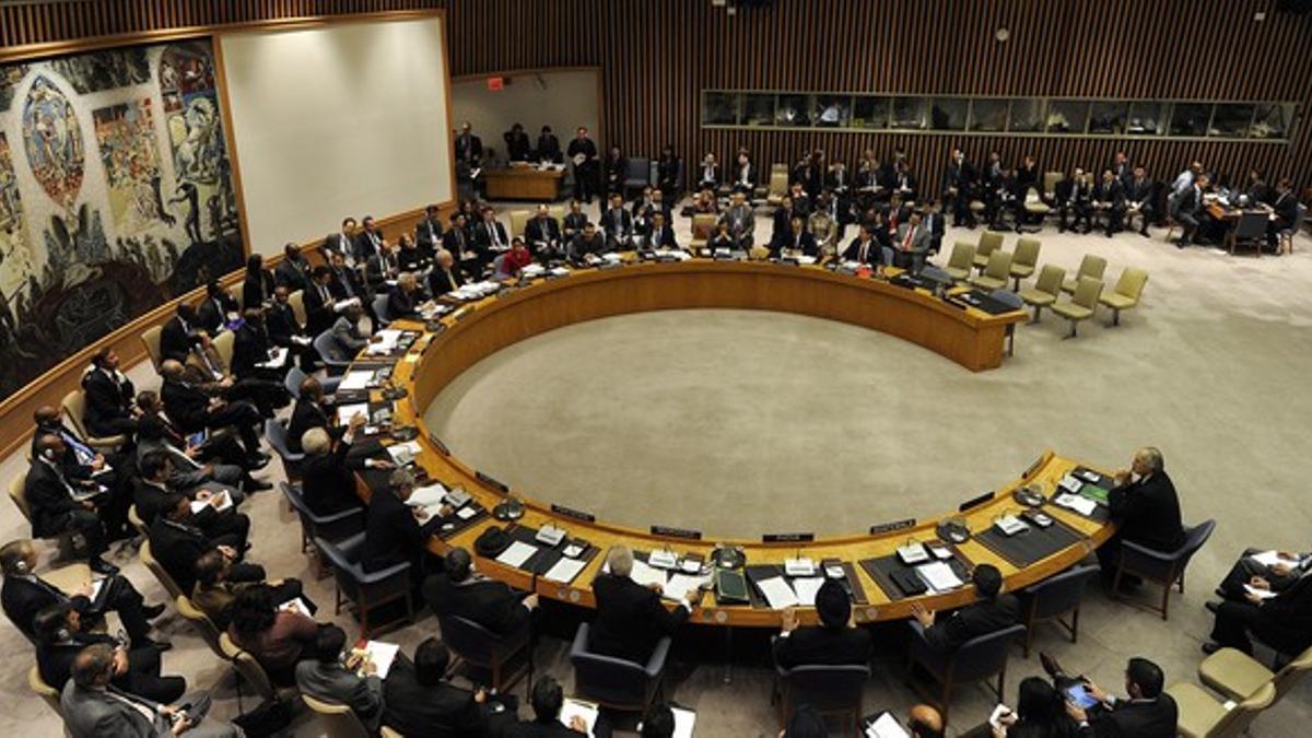 Imagen general de la reunión del Consejo de Seguridad sobre Siria, en la sede la ONU, en Nueva York.