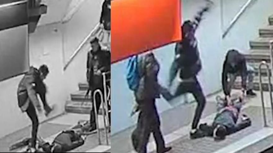 Detenido un joven por agredir brutalmente a otro en el metro de Barcelona