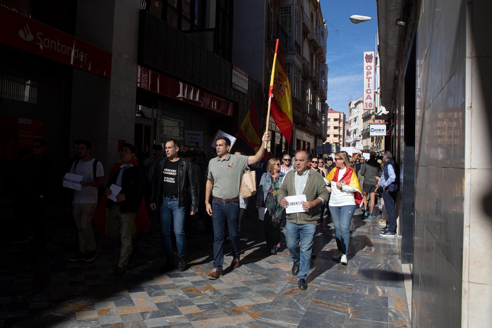 Protesta contra la amnistía en Cartagena