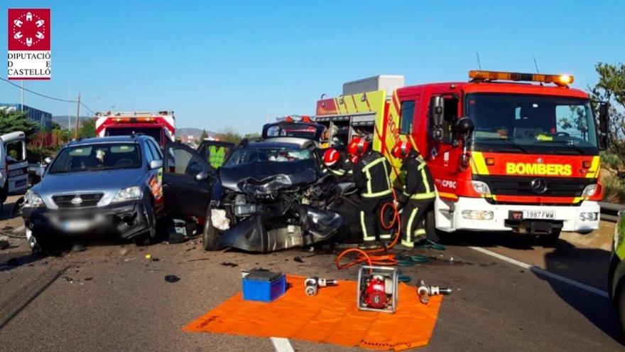 Fallece uno de los heridos del accidente múltiple en la N-340 en Benicàssim