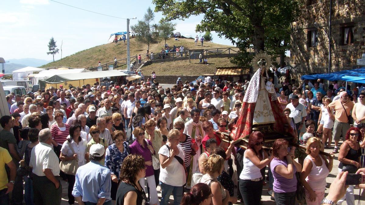 Un festejo en la Virgen del Acebo.