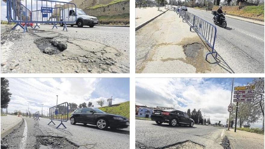 El Ayuntamiento de Badajoz urge a la Junta que repare el asfalto de Circunvalación