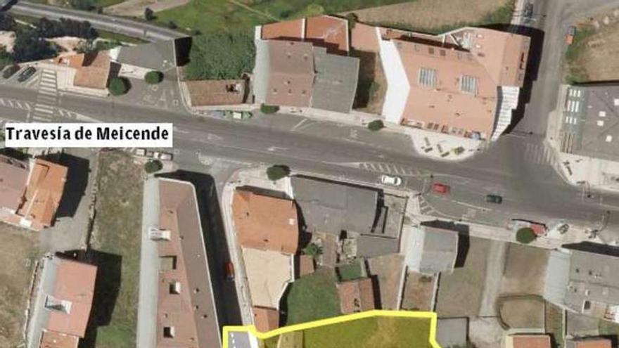 Zona afectada por el proyecto para As Eiras, en Meicende.