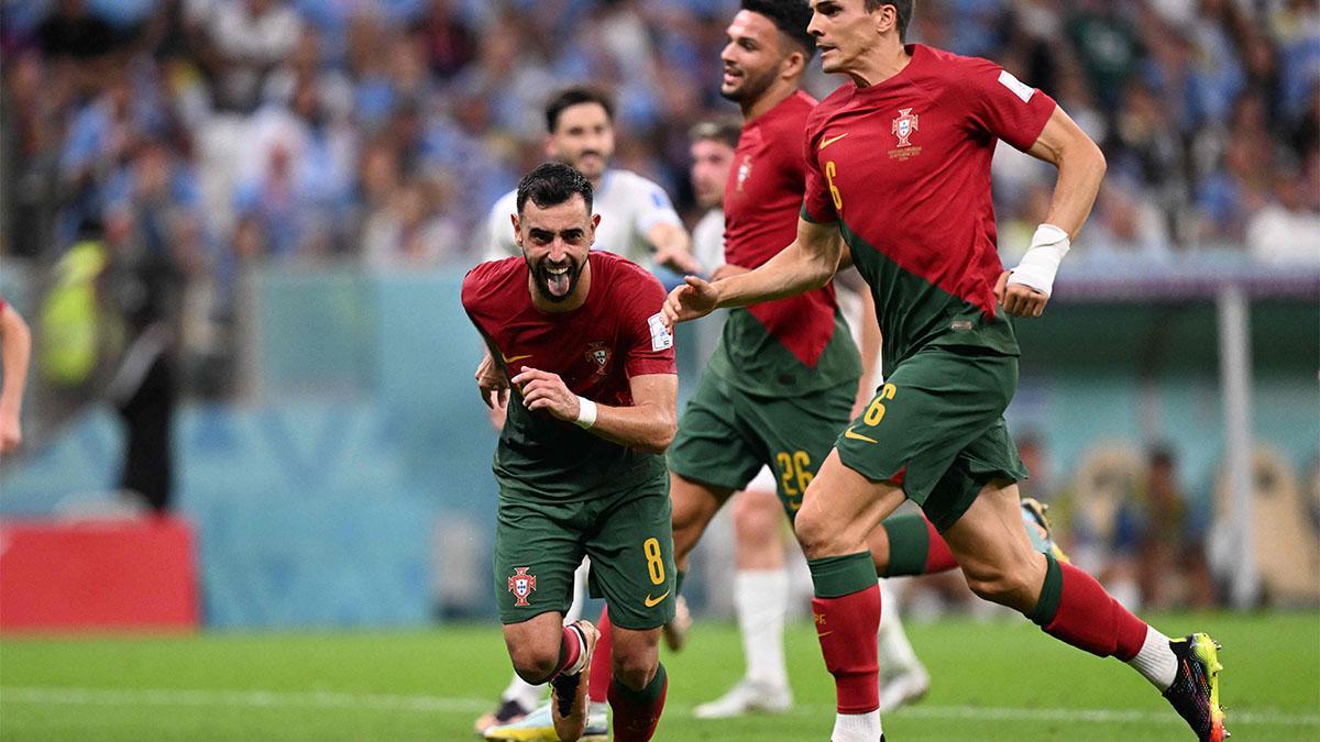 Bruno Fernandes ante Uruguay