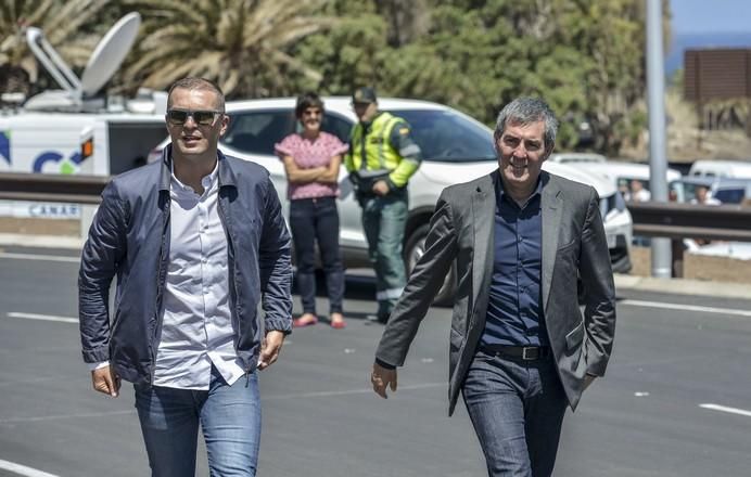 LAS PALMAS DE GRAN CANARIA A 03/07/2017 Apertura al tráfico del último tramo de la primera fase de la carretera de la Aldea. FOTO: J.PÉREZ CURBELO