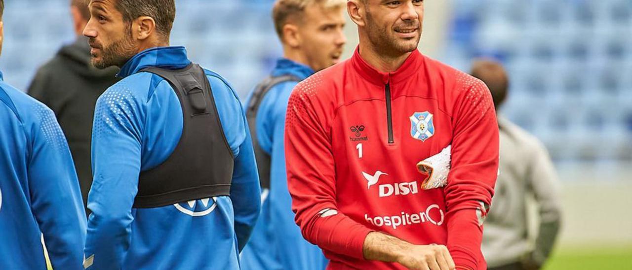 Juan Soriano, en un entrenamiento en el Heliodoro.