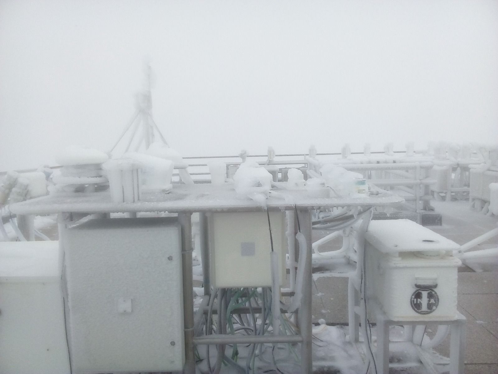 Nieve en el Teide tras el paso de la borrasca Celia