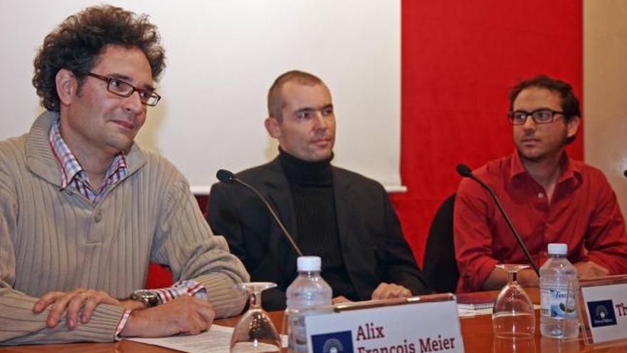 François Meier, ayer durante la presentación del documental.