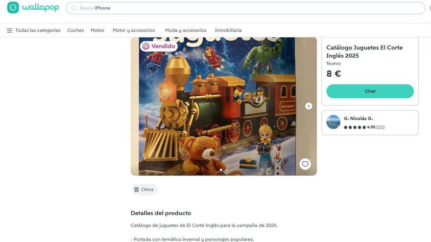 Catálogo de juguetes a la venta en Wallapop.