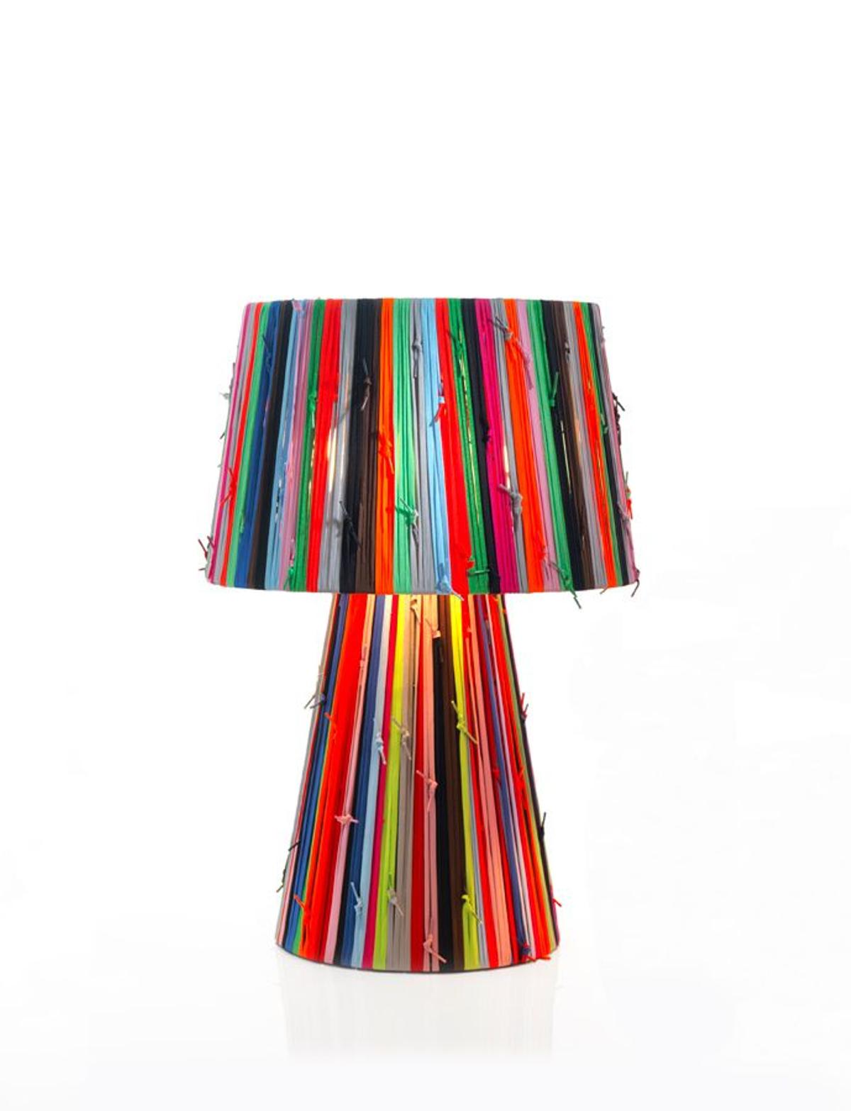 Lámpara shoelaces table-GR-multicolour (350€+IVA)