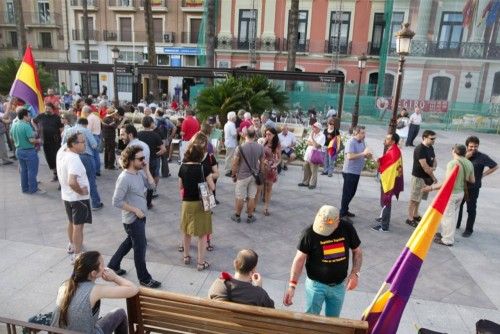 Protesta republicana por las calles de Murcia