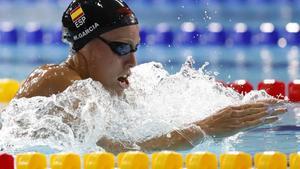 Marina García, en su semifinal de los 200 braza.