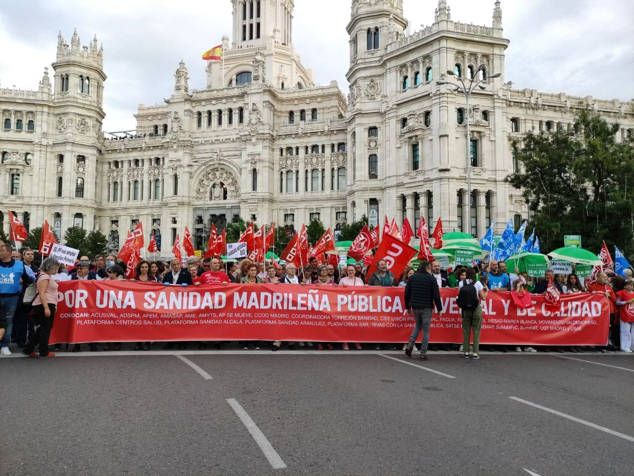 Manifestación sanidad pública en Madrid