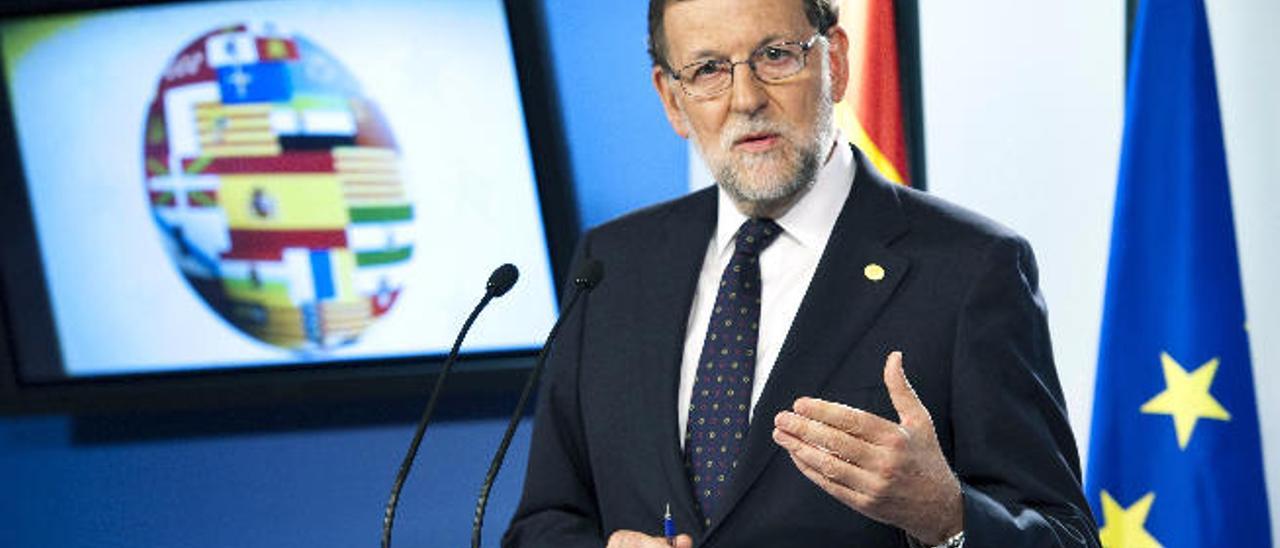 El presidente del Gobierno en funciones, Mariano Rajoy, el pasado miércoles en Bruselas.