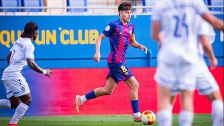 Brian Fariñas dirigió el juego del Barça Atlètic frente al Baleares