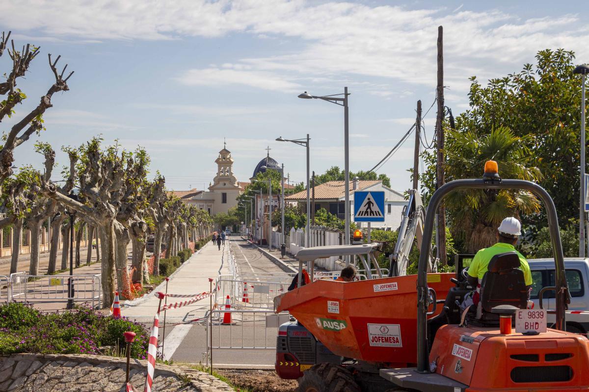 Obras avenida Lidón, de Castelló