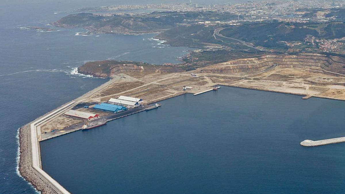 Panorámica del puerto exterior, en una imagen de la Autoridad Portuaria.