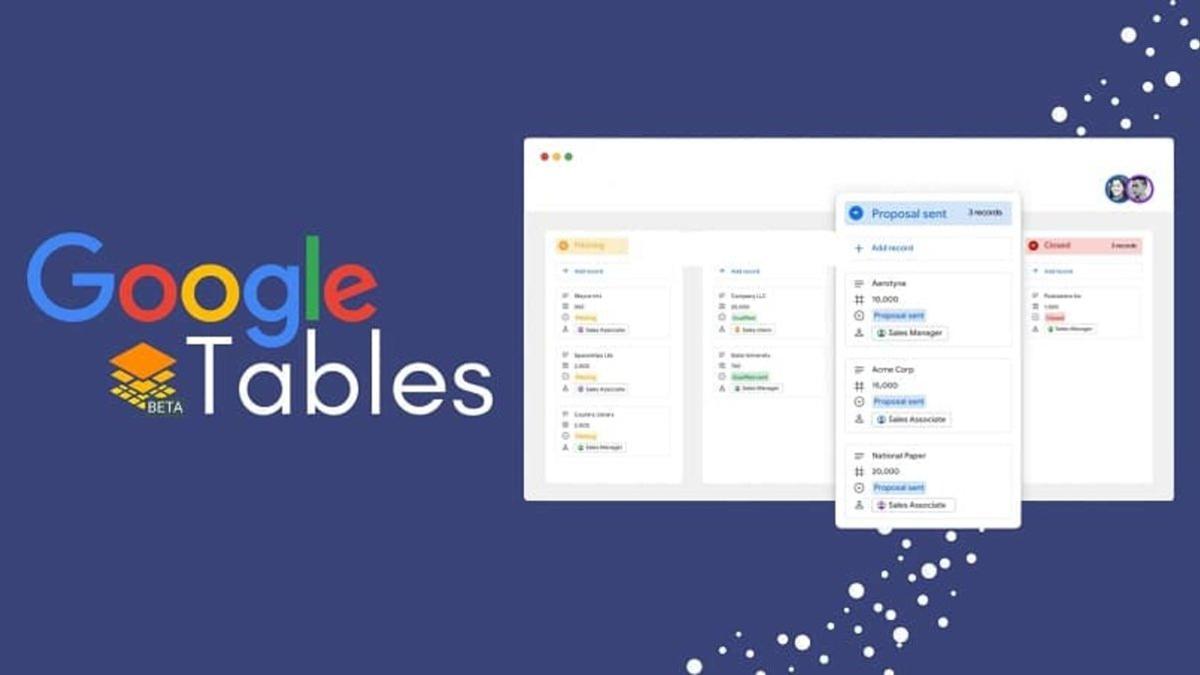 Google Tables es el organizador que pretende competir contra Trello