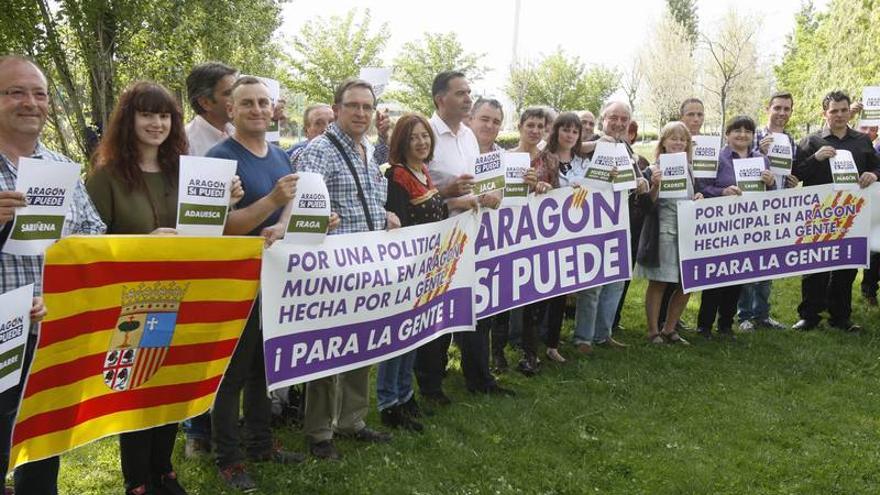 Aragón sí puede, en 29 pueblos