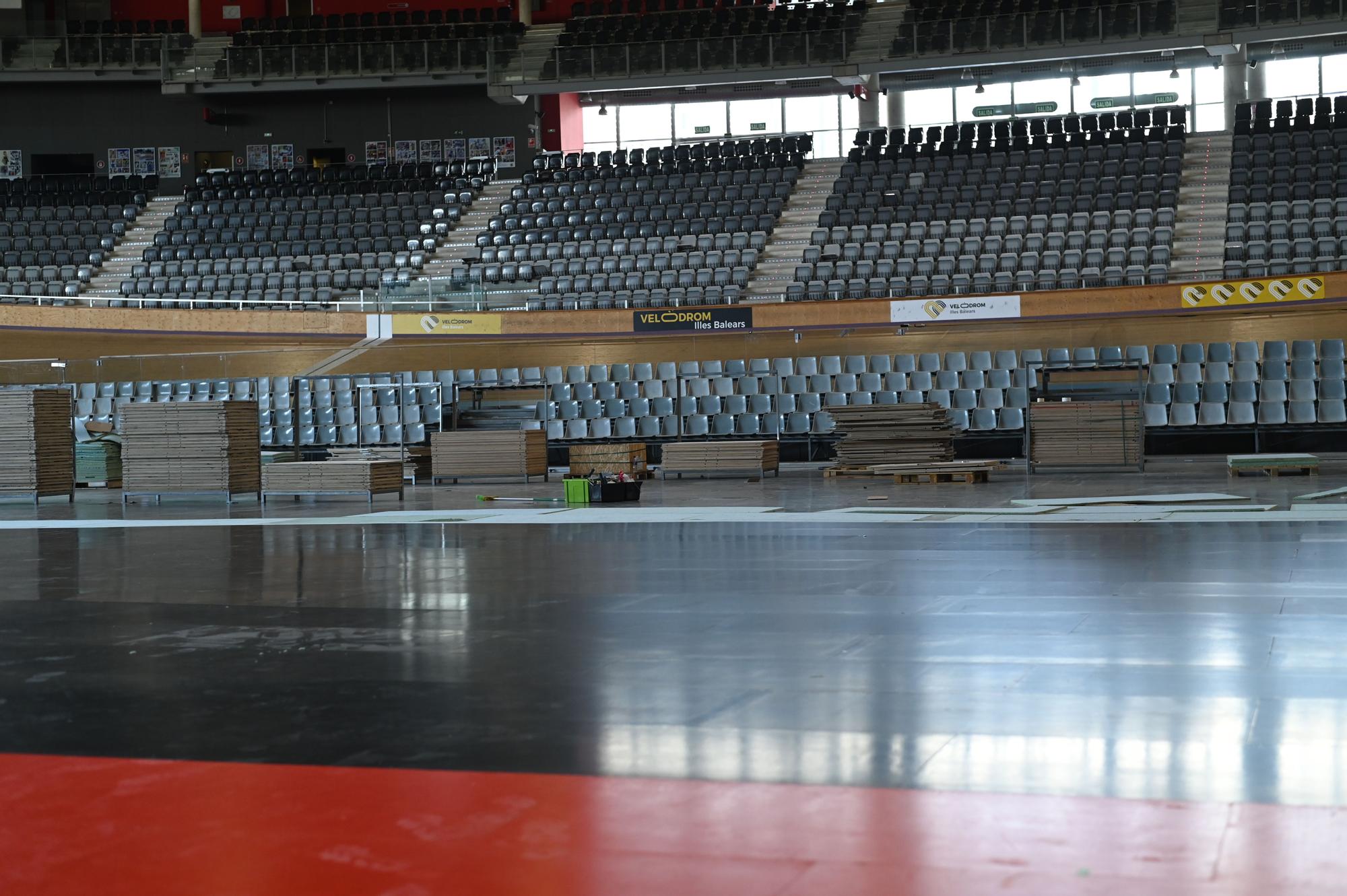 Así será la pista del Velòdrom Illes Balears donde se jugará la Champions de fútbol sala