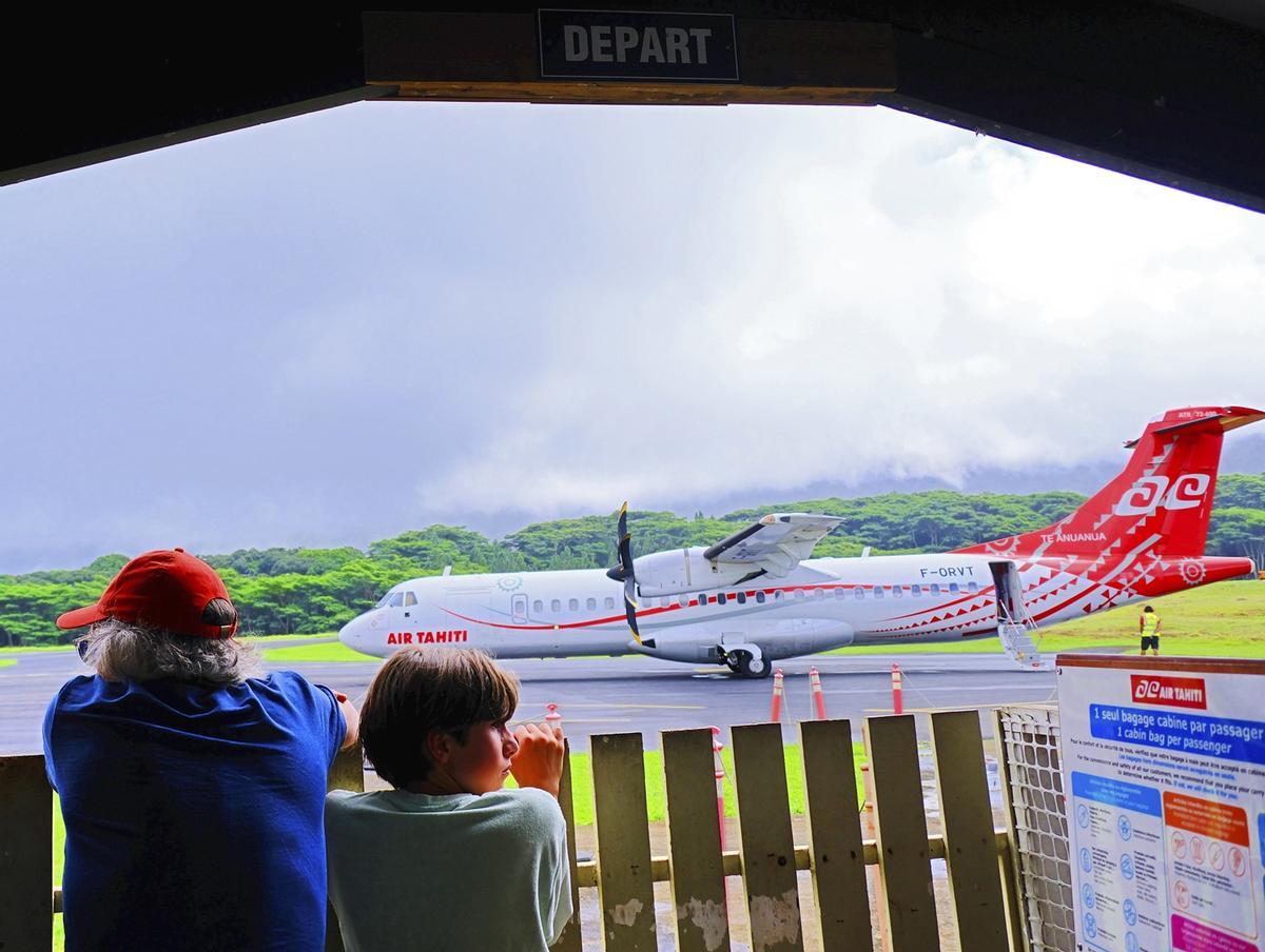 Aeropuerto de Hiva Oa.