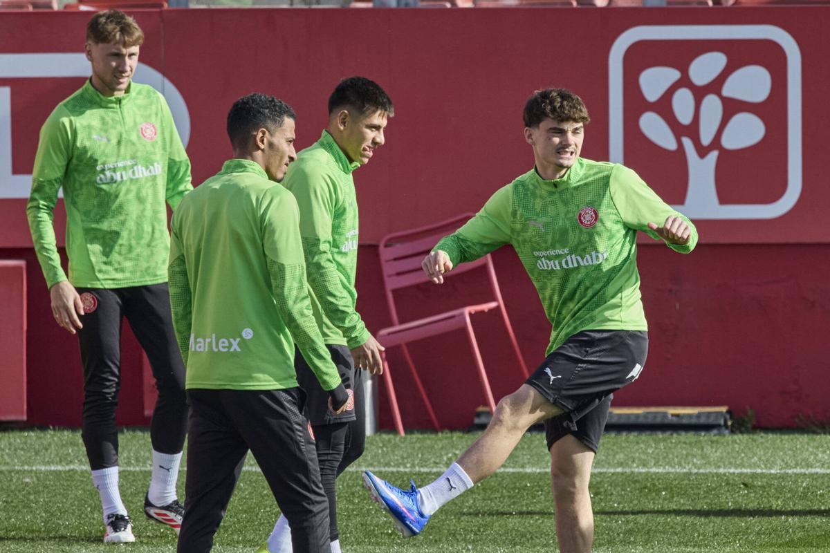 L'entrenament del Girona d'aquest diumenge, en imatges