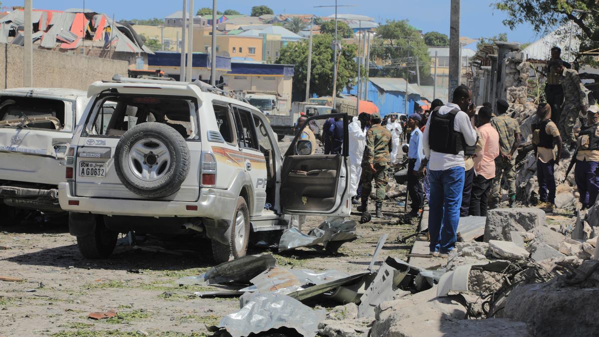 Imagen de archivo de un ataque suicida en la capital de Somalia, Mogadiscio.