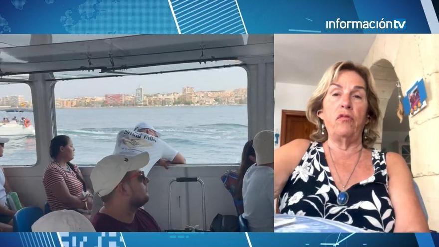 Carmen Martí analiza las reivindicaciones de Tabarca: “La isla está sucia y las infraestructuras brillan por su ausencia”