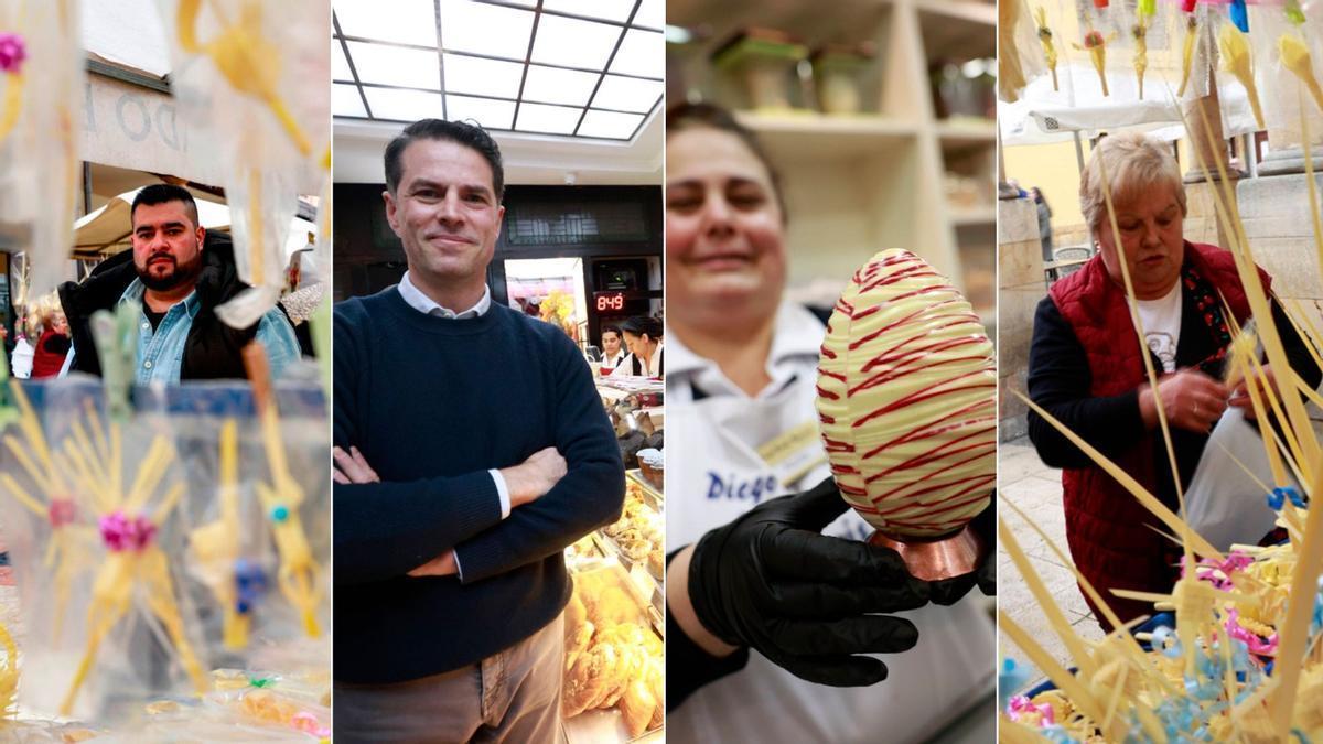 Oviedo se prepara para el Domingo de Ramos: huevos de Pascua que están de "muerte" y palmas que se agotan