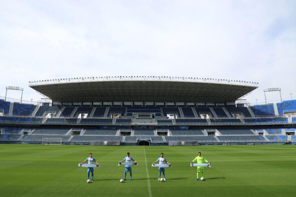 El Málaga CF presenta a sus 15 fichajes